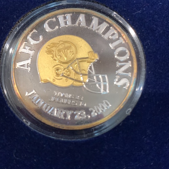 2000 Superbowl Tribute set of 9 - .999 coins and 6 bronze in wood box authentic - Picture 4 of 13